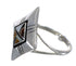 Silver Multicolor Southwest Ring Size 8-1/2 YX73634